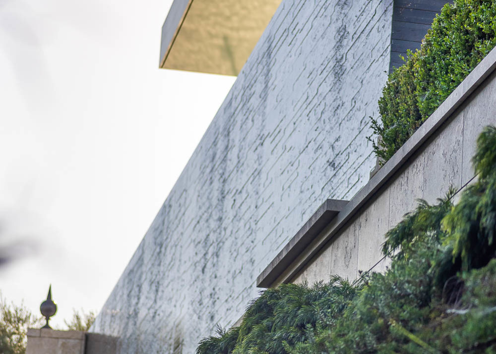 West Hollywood stone wall view